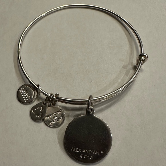 Alex and Ani Peace Charm Expandable Bracelet - Picture 5 of 6